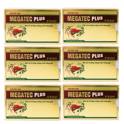 Bộ 6 hộp Giải độc gan Megatec Plus Hộp 30 viên 30 viên x 6 hộp