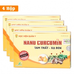 Liệu trình 1 tháng 4 hộp Nano Curcumin hỗ trợ trị đau dạ dày, Khối U